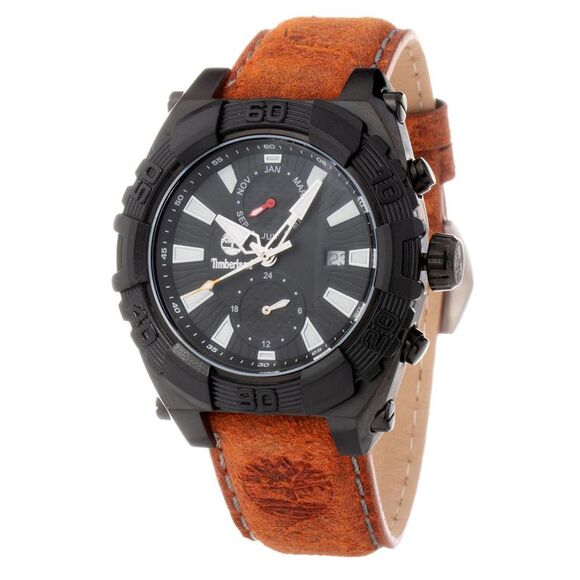 Timberland Brown Leather Men's Watch - Picture 1 of 2